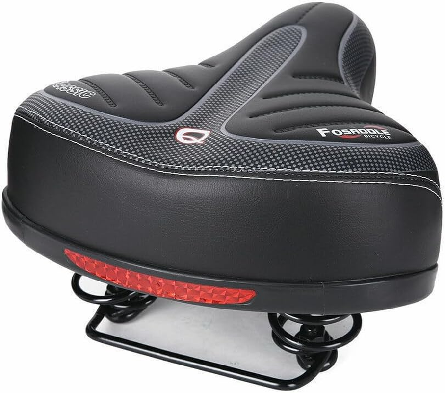 Wide Big Bum Bike Bicycle Gel Cruiser Comfort Saddle Seat Sporty Soft Cushion image number 3