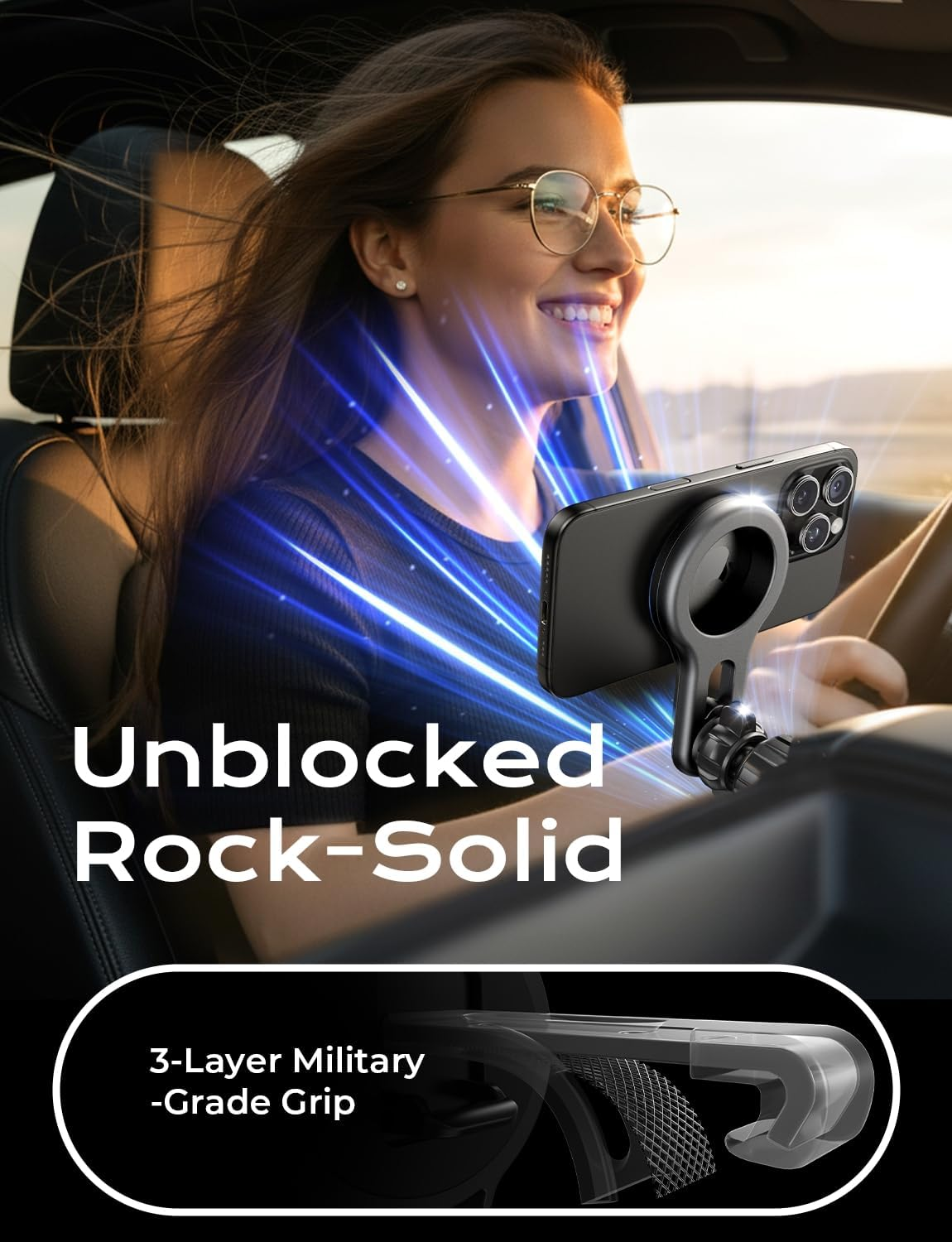 LISEN for Magsafe Car Mount Magnetic Phone Holder Car Mount Mobile Phone Vent Magnetic Easily Install Iphone Car Holder Mount Fit for Iphone 17 Air 16 15 14 13 Pro plus Max Mini Magsafe Cases