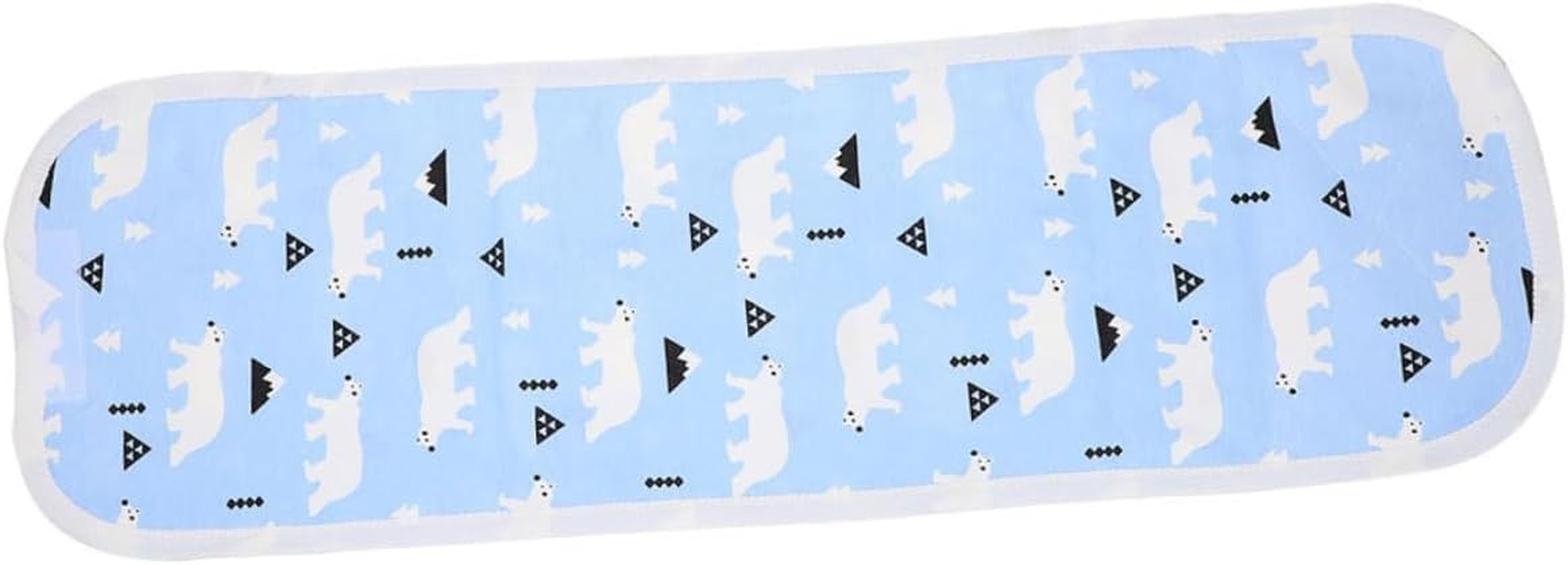 Infant Belly Wrap Newborn Belly Band Cotton Navel Cover Portable Cord Belt Soft Baby Supplies for Autumn Winter (Arctic Bear Blue, Size 80)