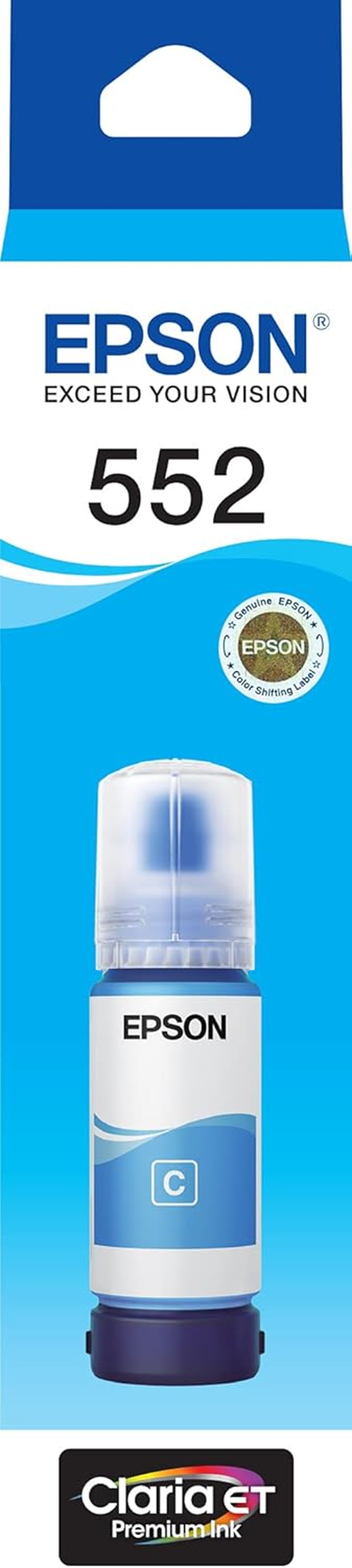 Epson T552 - Ecotank - Magenta Ink Bottle for Ecotank ET-8500 and ET-8550, Single Pack, C13T06W392