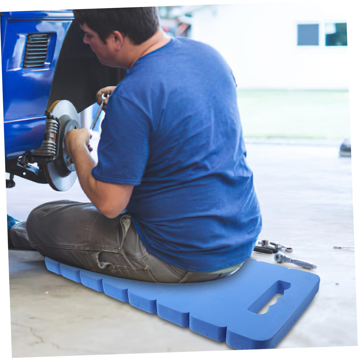 2Pcs Thick Eva Kneeling Cushion Garden Kneeler Pad Foam Knee Mat for Bathtub Cleaning and Outdoor Gardening image number 1