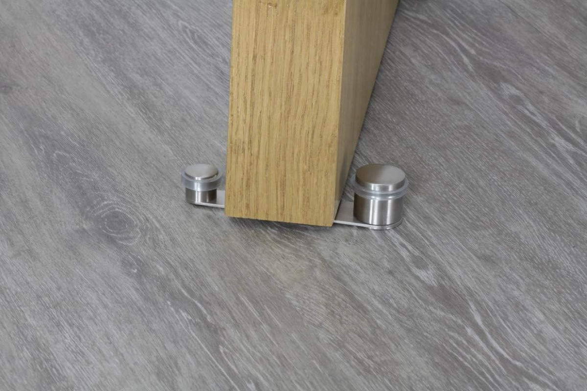 EVI Herrajes I-152-T &ndash; RETAINER Door Stop, Matt Inox Finish (Stainless Steel) Transparent Rubber image number 2