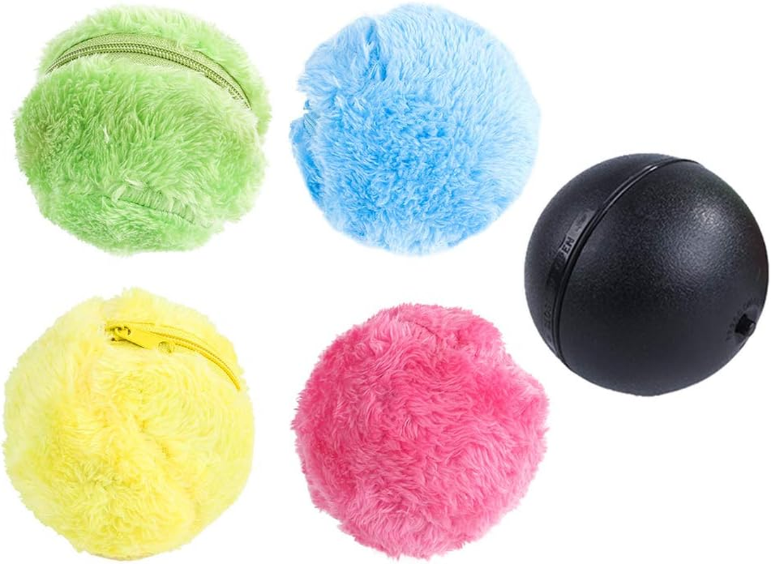 5Pcs Battery Powered Pet Electric Magic Roller Ball Automatic Dog Cat Funny Toys image number 1