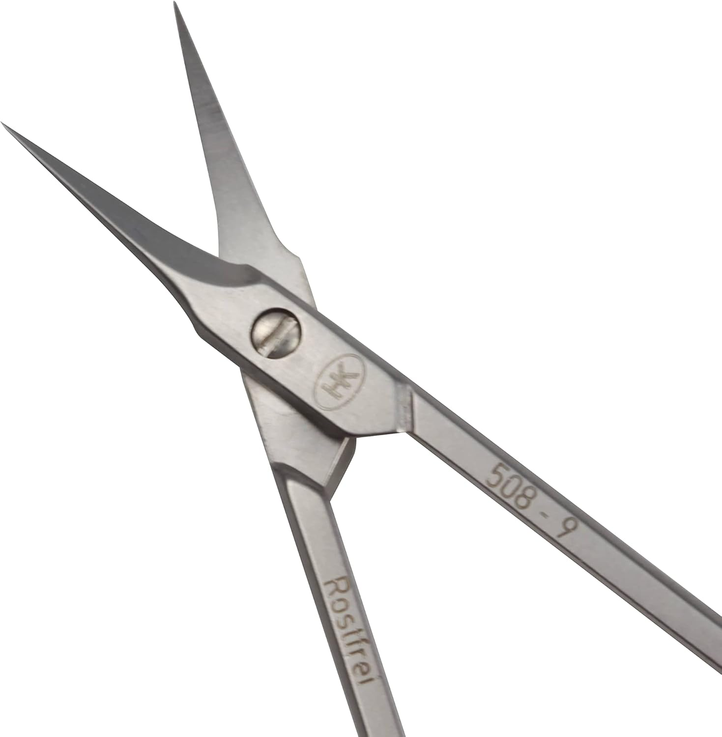 HK Manicure 508-9000 - 9 Cm Curved Cuticle Scissors with Tower Tip - Extra Precise, Rust-Proof, Anti-Allergenic