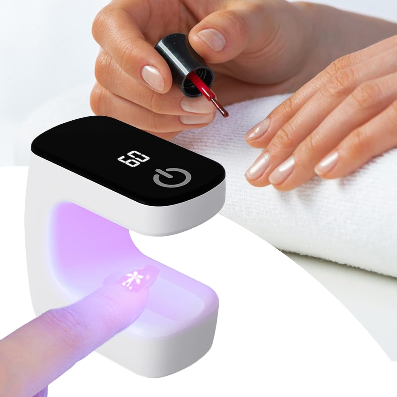 Furtryvl Nail UV Light - LED UV Lamp Nail Polish,Manicure Curing Light for Home Salon Women Girls Students Enthusiasts Busy Professionals Beauty Lovers Travel