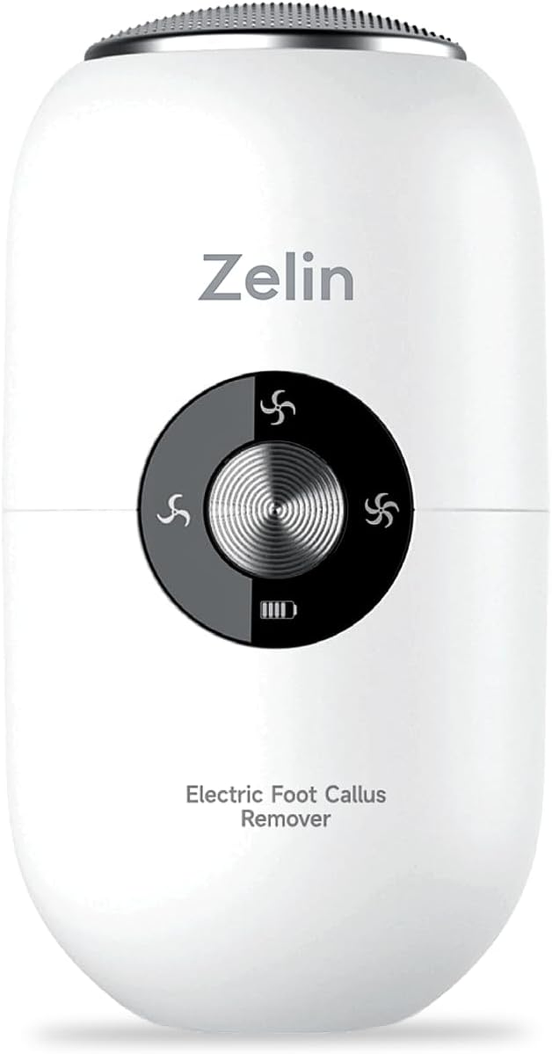 Zelin Electric Foot Callus Remover with Stainless Steel Heads, 3-Speed Adjustable, LED Display, Compact and Portable Feet Grinder for Cracked Heels and Dry Elbows image number 2