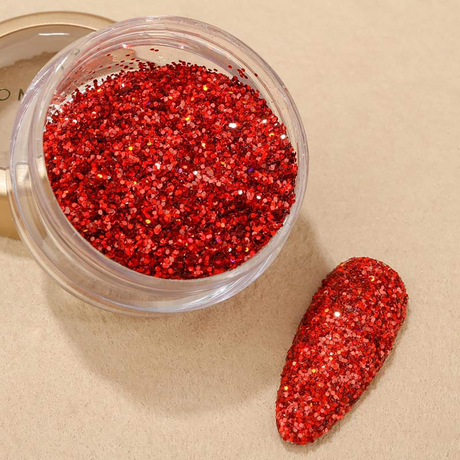 1 Pc Nail Sticker Glitter Decorative Flakes Ultra Fine Glitter Particle Nail Art Decorations Pigment Purple image number 2