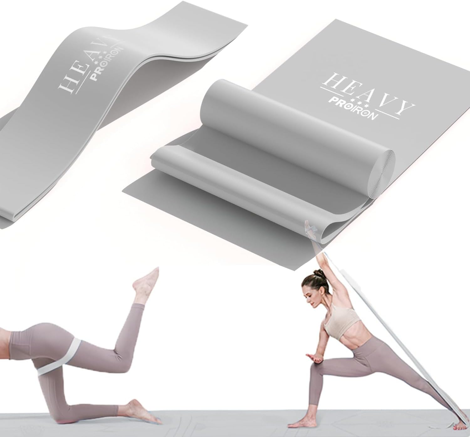 PROIRON 2 in 1 Resistance Bands Set - Includes Resistance Loop Bands, Physical Therapy Bands for Home Fitness, Stretching, Strength Training, Physical Therapy,Elastic Workout Bands for Whole Body