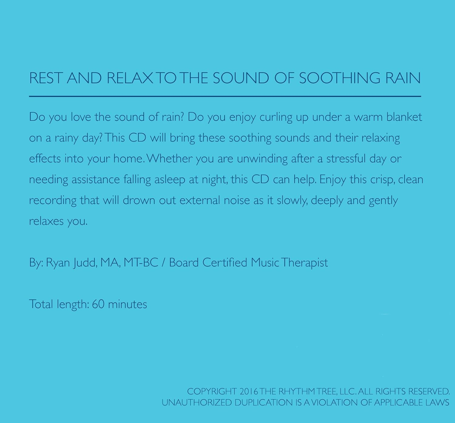 Calming Rain - Nature Sounds CD - Brings You Relaxation and Sleep - Nature'S Perfect White Noise - image number 5