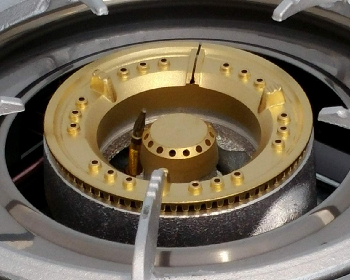 Auscrown Single Wok Burner Cooker LP Gas with Flame Failure Device, Silver, CK801PG-S image number 4