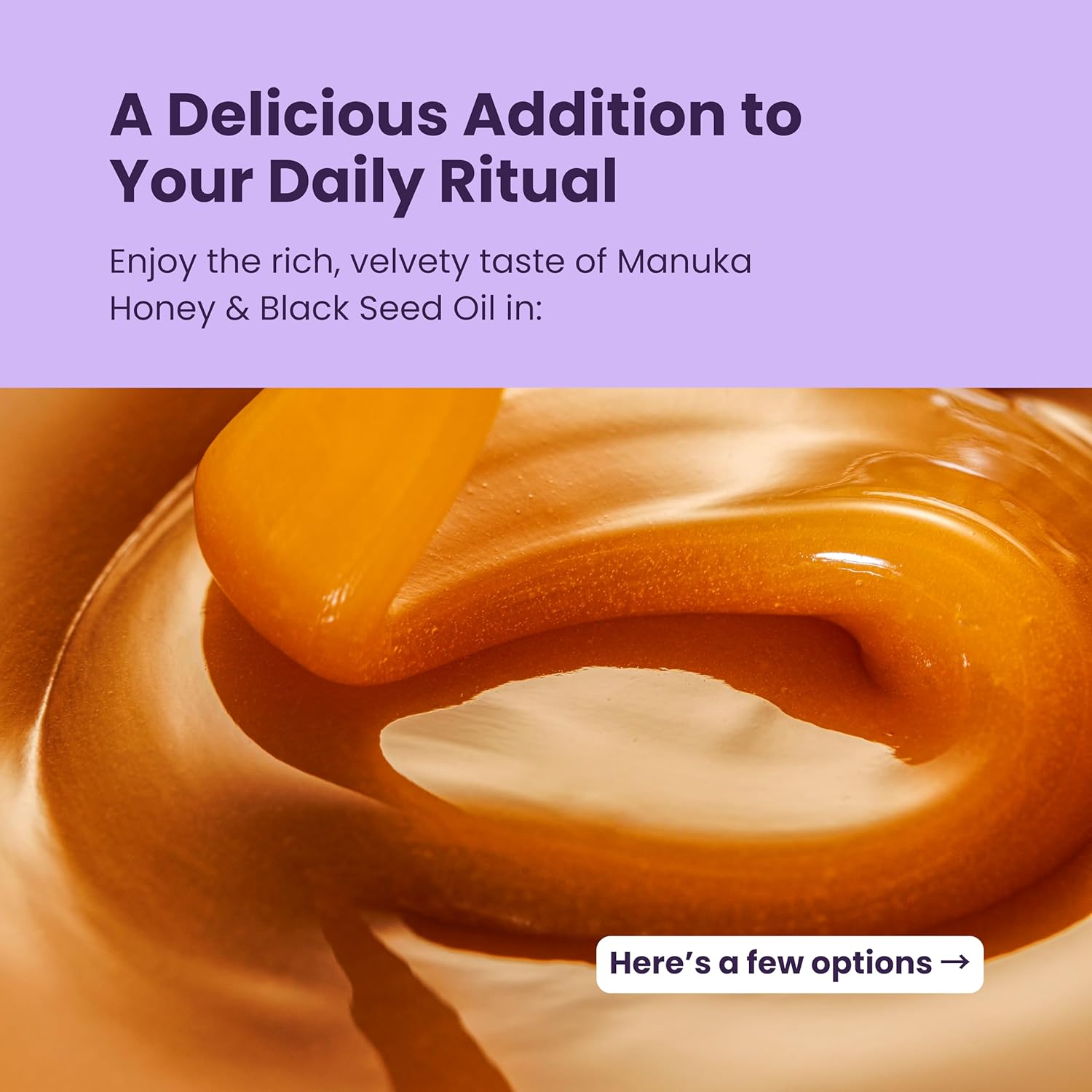 Hab Shifa Manuka Honey MGO100+ with Black Seed Oil 250G | Australian Honey for Immune & Digestive Support | Natural Soothing Relief & Antioxidant Superfood image number 3