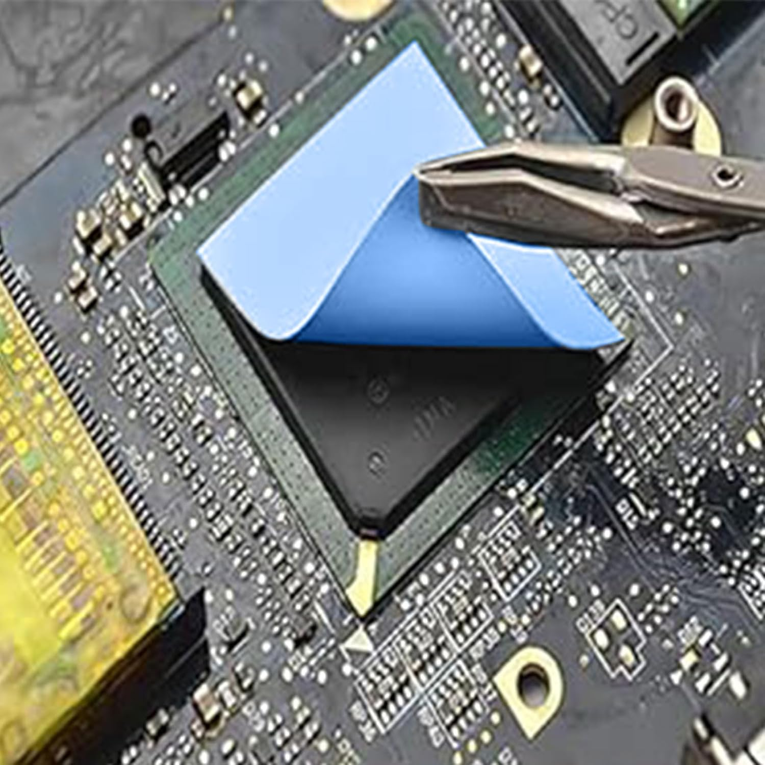 RIBHNXHI Thermal Pad 4 Pack 100X100Mm 0.5Mm 1Mm 1.5Mm 2Mm 6.0W/Mk Heat Resistant Silicone Thermal Pads for Laptop Heatsink CPU GPU SSD IC LED Cooler