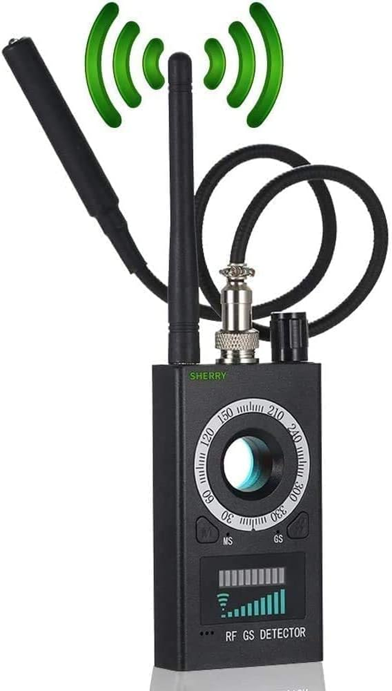 Sherry Bug Detector Upgraded anti Spy Detector & Listening Device Finder GPS & Camera Finder Hidden Camera Detector Finder Automatic Detection and Scanning