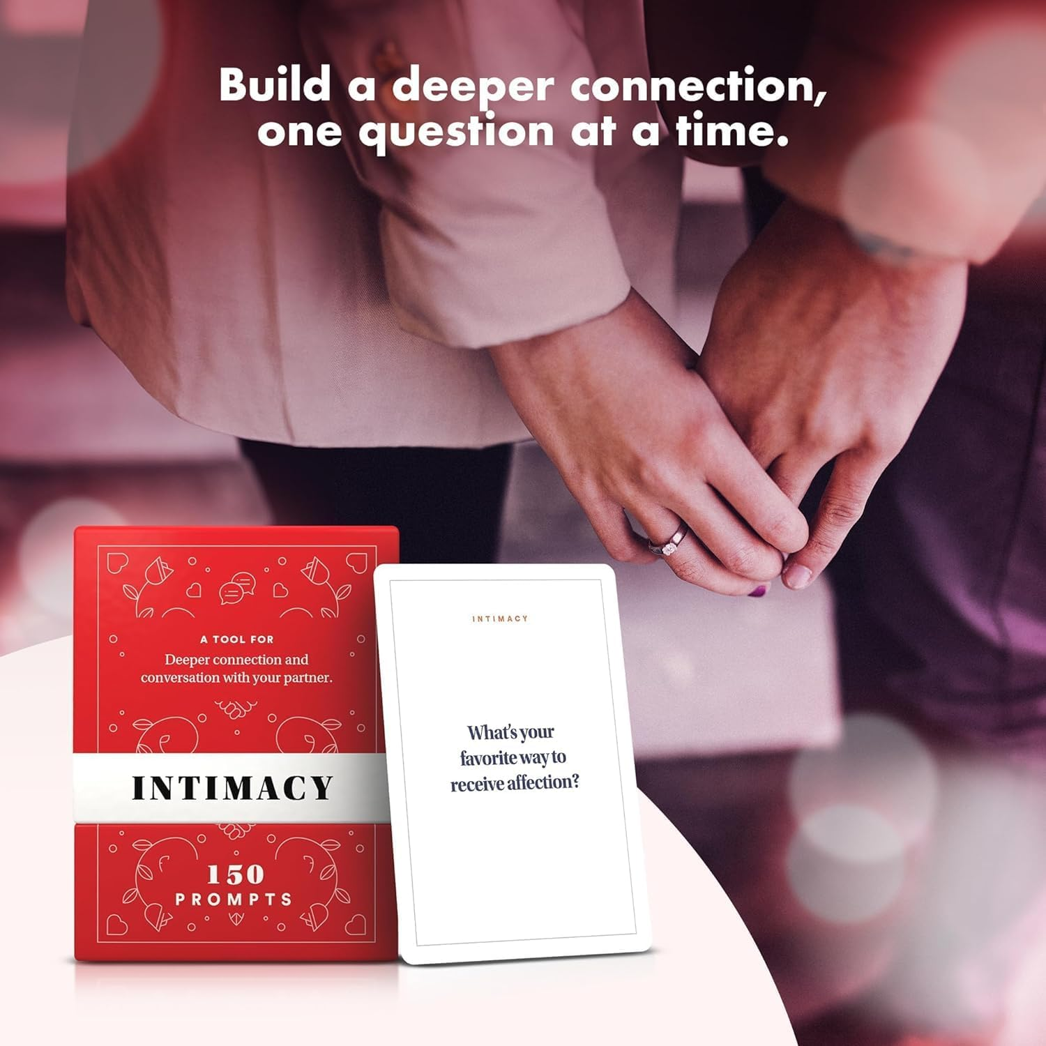 Bestself Intimacy Deck with Relationship Building Conversation Cards for Starters Couples Games, Meaningful Couples Card Game, Romantic Couples Strengthen Relationship Cards for Couples (Plus) image number 1