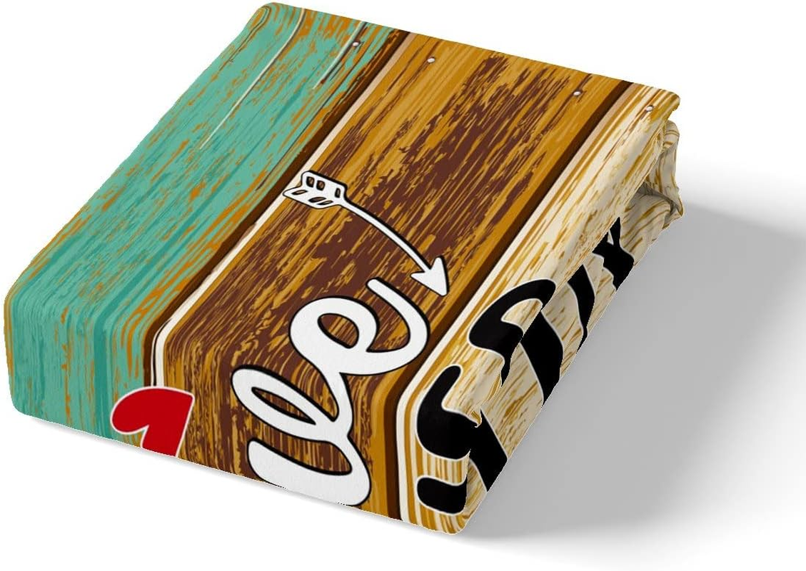 Manfei Rustic Farmhouse Bedding Set S Size Vintage Christian Bible Verses Duvet Cover for Kids Boys Girls Women Cyan Brown Cabin Wood Comforter Cover Love Theme Quote Quilt Cover image number 1