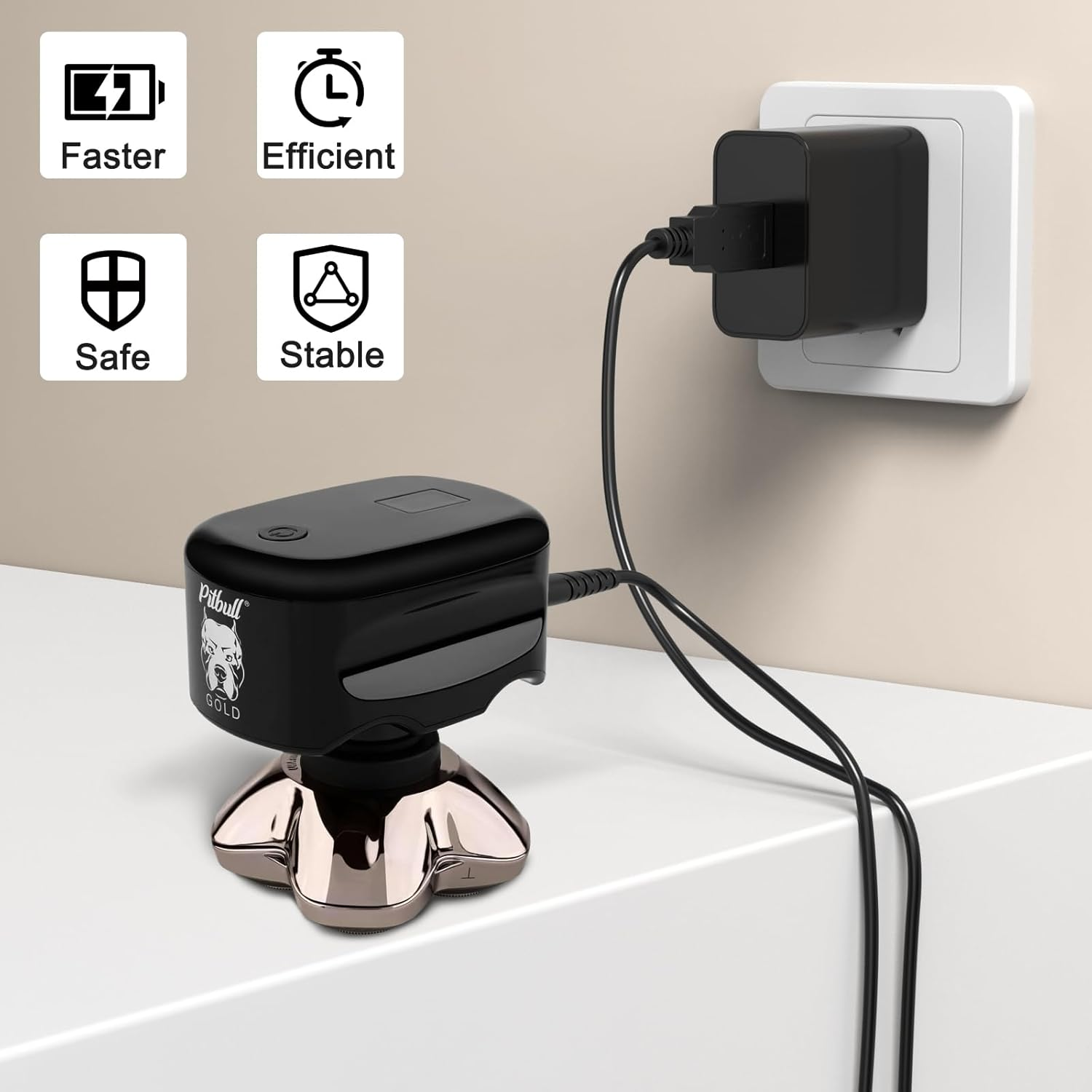 USB Charger Cable for Skull Pitbull Charger, Palm, Butterfly Kiss and Beast Clipper PRO Shaver, Charger Adapter Cable Cord for Skull Pitbull Gold PRO Pitbull Platinum PRO