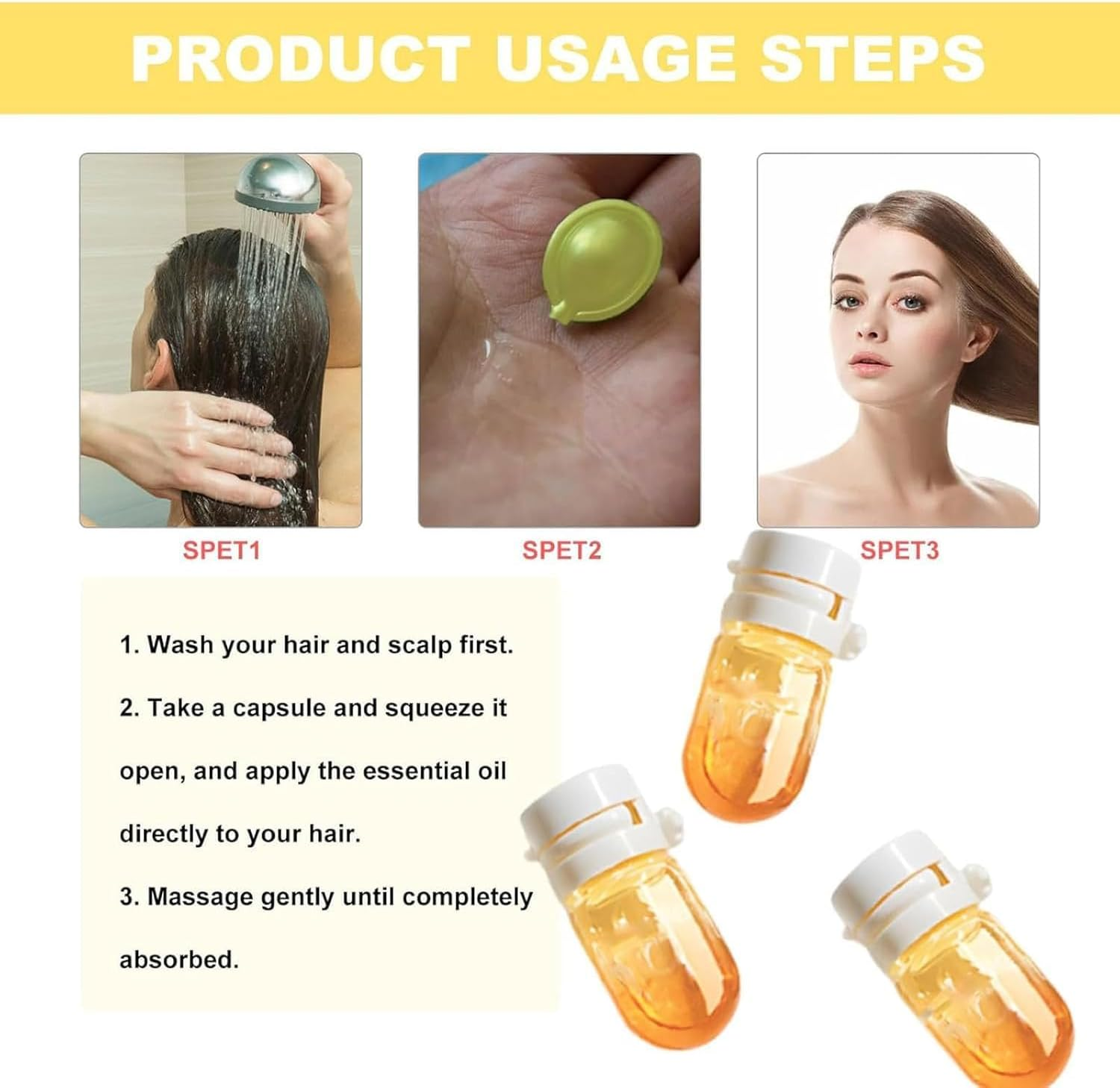 Perfume & Hair Oil 2-In-1 &ndash; Avocado & Camellia Nourishment for Frizzy, Mini Hair Perfume Oil for Women, Hair Perfume Oil Set for Restore Dry, Frizzy and Damaged Hair,Ocean Cold Water image number 5