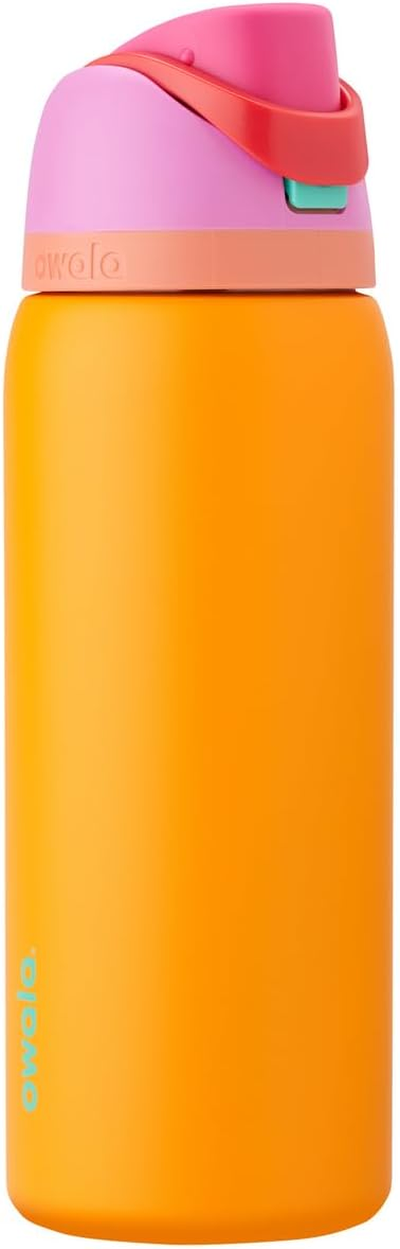 Owala Freesip Insulated Stainless Steel Water Bottle with Straw for Sports and Travel, Bpa-Free, 32-Oz, Orchid/Orange (Tropical) image number 3