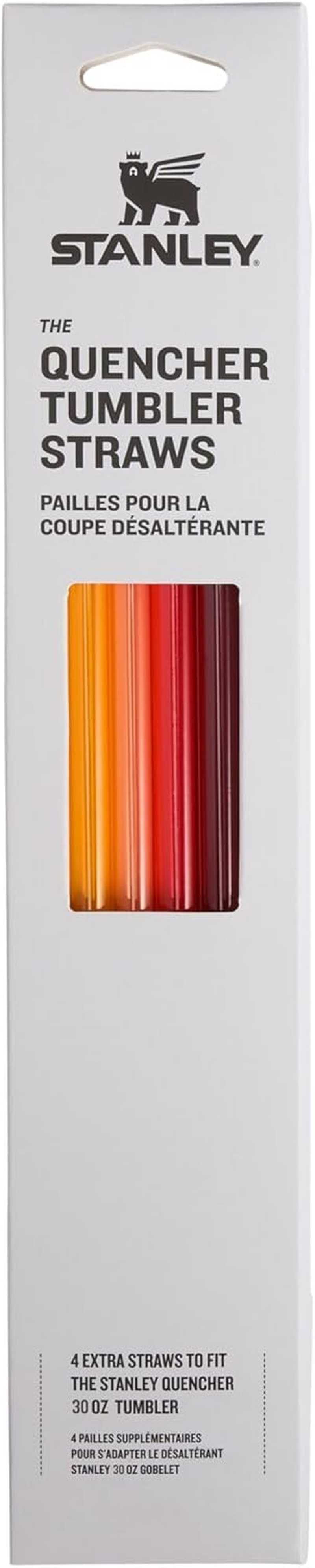 Stanley Reusable Quencher Straws | 4-Pack of Bpa-Free, Reusable Straws for Clean Drinking | Perfect for Stanley'S 40Oz Tumblers | Clear image number 3