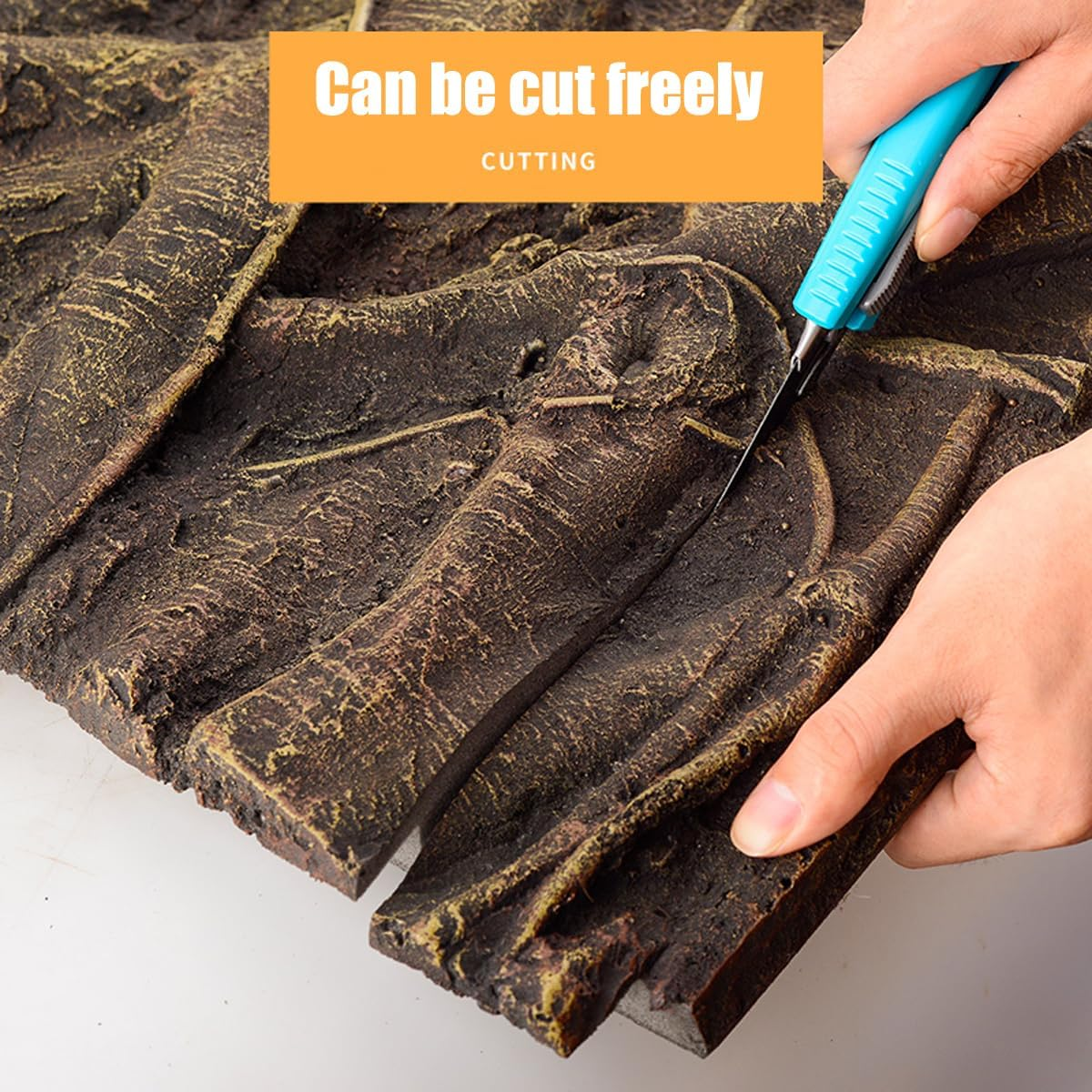 AIMALL 3D Foam Backgrounds for Pet Reptile Tanks, 9 Styles Available, Durable and Non-Toxic Habitat Decoration, Sizes up to 23.6X17.7 Inches - D image number 5