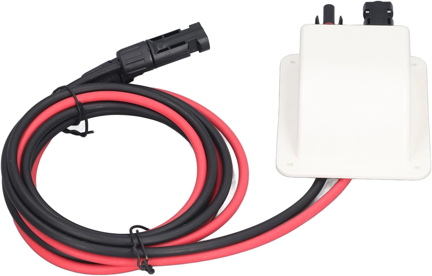 Solar Double Cable Entry Gland, Multiple Safety Protections Low Power Loss UV Resistant RV Solar Entry Housing with 2M 10AWG Extension Cord for Yacht image number 5