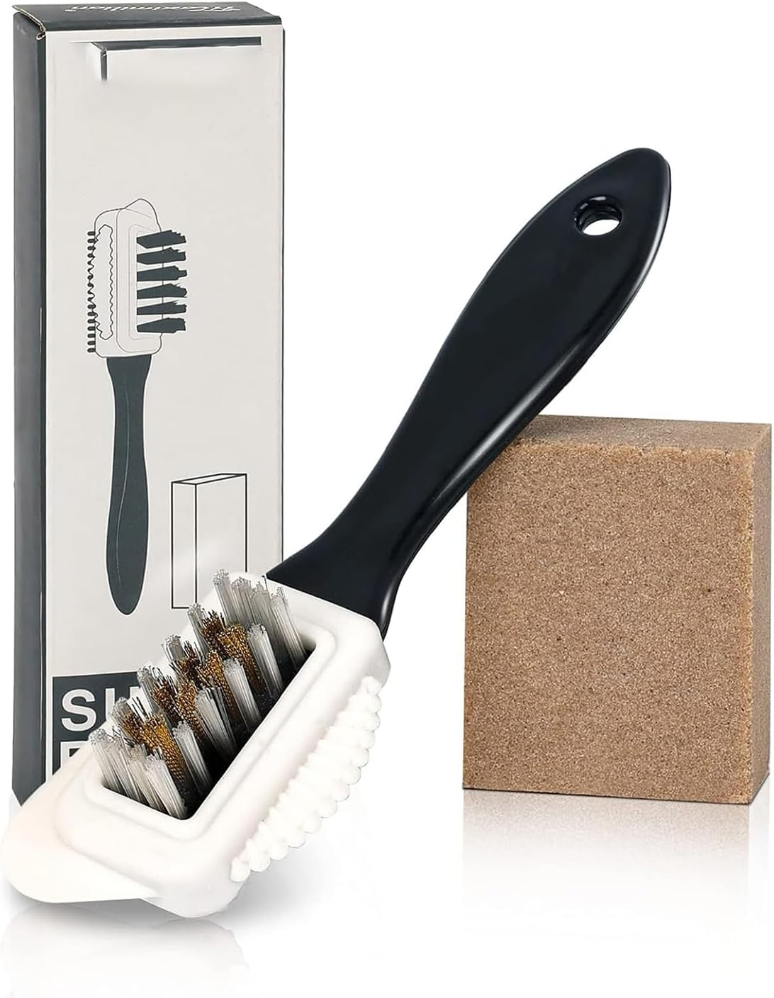 SILHOL Suede Brush Kit, 4-Sided Suede Cleaning Brush with Eraser, Cleaner Brush for Boots, Shoes, Jackets, Furniture image number 4