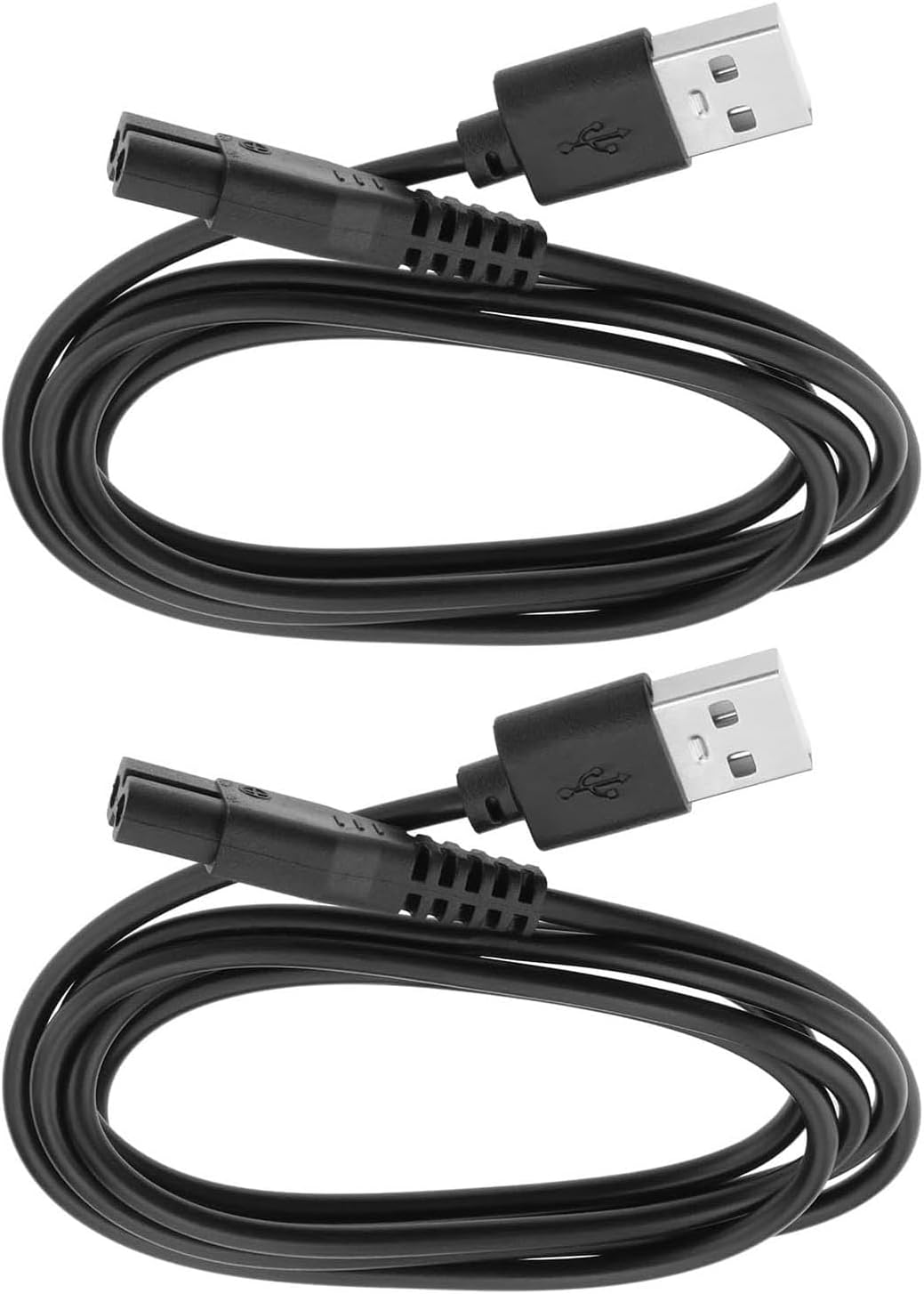2Pcs Black Grooming Electric Shaver Charger Adapter Cable Replacement 1M 5V USB AC Power Adapter Compatible with Meridian Shave image number 5