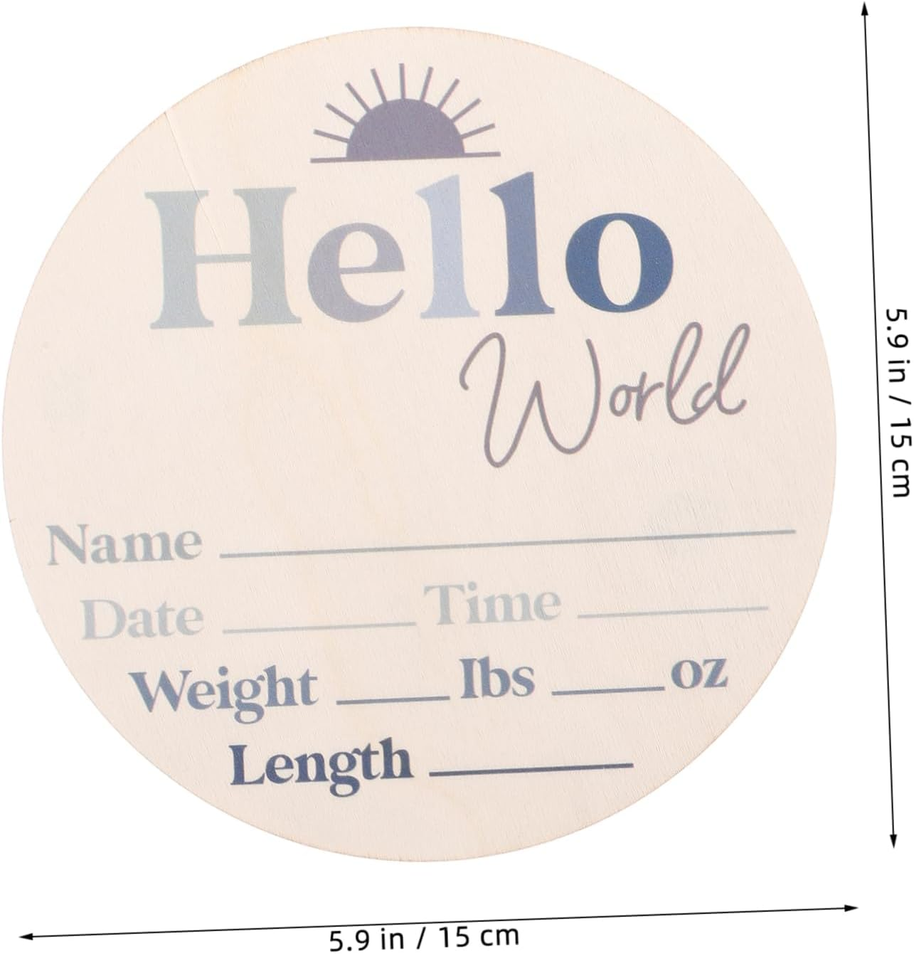 Wood Baby Milestone Discs and Newborn Announcement Signs for Babies Monthly Growth Record Cards Newborn Birth Celebration And