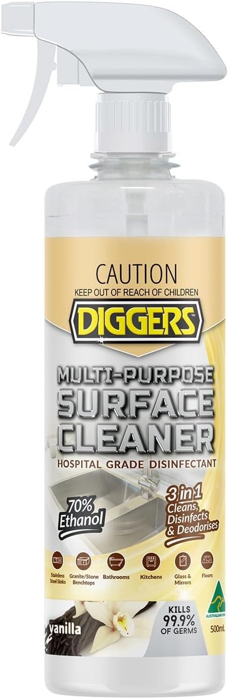 Diggers Multi-Purpose Surface Cleaner 500 Ml, Vanilla image number 1