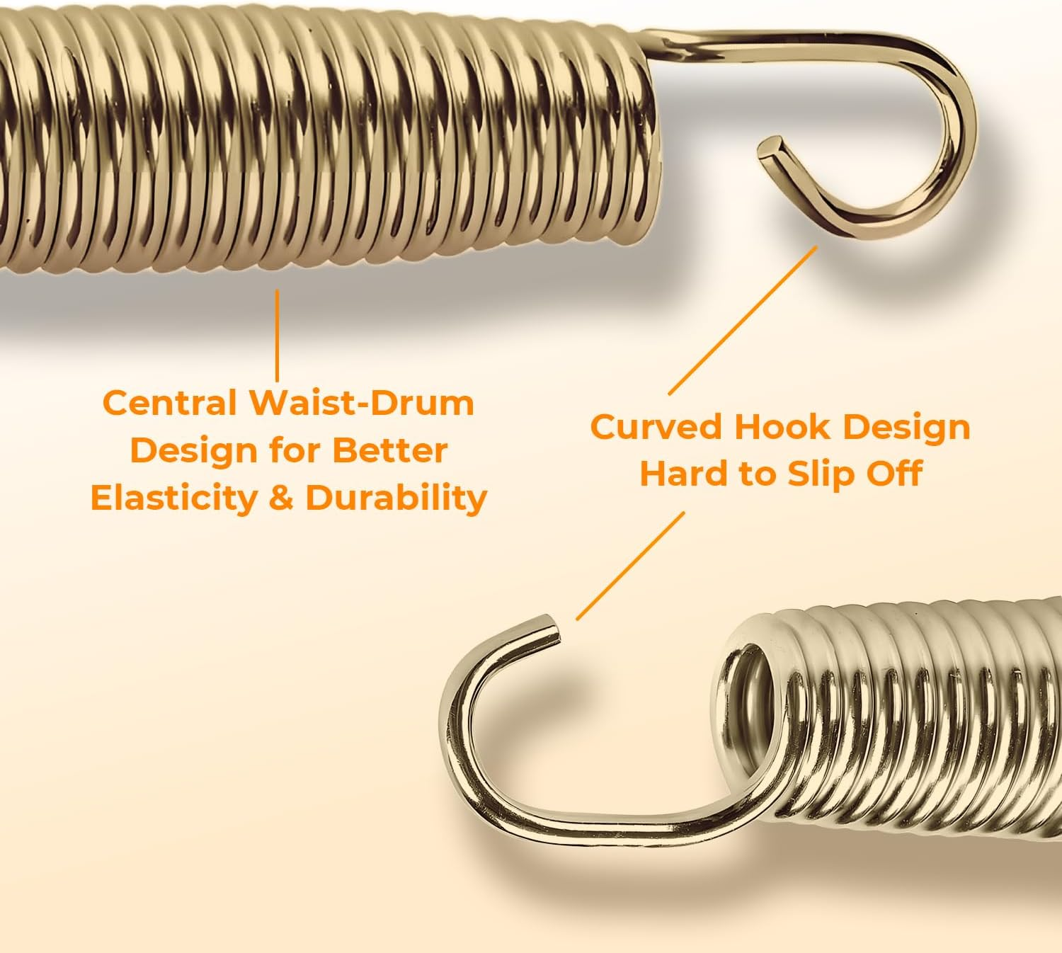 Woowood 5.5 Inch Trampoline Springs Heavy Duty Stainless Steel Replacement Parts, Universal Trampoline Spring Tool, Weather-Resistant, Set Of image number 4