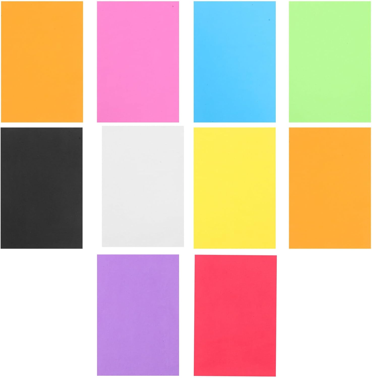 HOODANCOS 20 Sheets Colorful Foam Sheets Crafts A4 Rainbow Colorful Foam Paper for Projects Art Signs Cards Scrapbooking Preschoolers Classroom DIY Handcraft