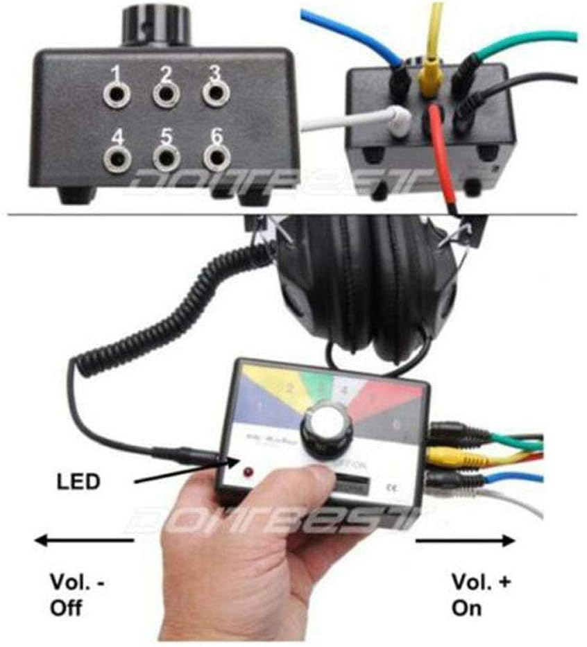 MAIAKK 6-Channel Automotive Car Electronic Stethoscope Auto Engine Diagnostic Tools Service Kits image number 3