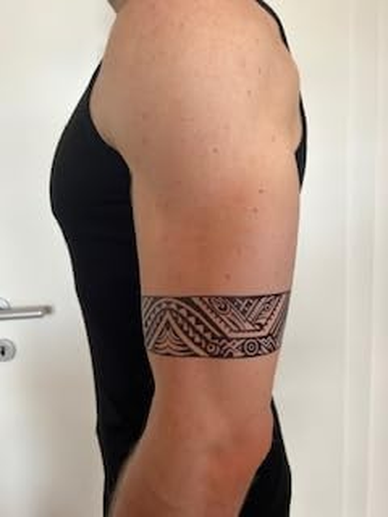 Miles5 Temporary Bracelet Tattoos Tribal Tattoos Arm Tattoos 5 Sheets image number 2