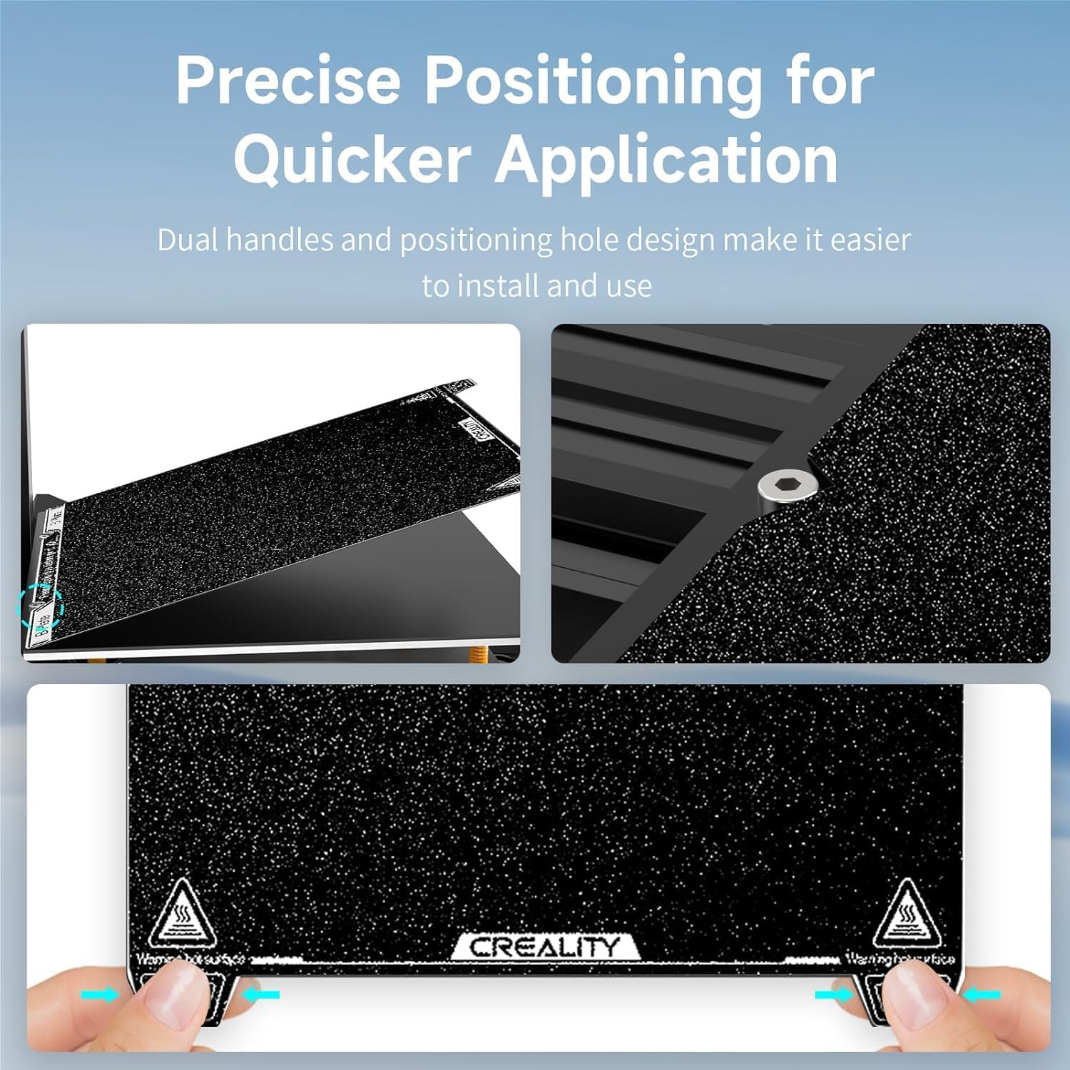 Official K1 MAX Textured PEI Build Plate Kit, Magnetic Flexible Steel Plate, 3D Printer Platform Compatible with K1 Max,Ender-3 V3 Plus(315 * 310Mm) image number 2