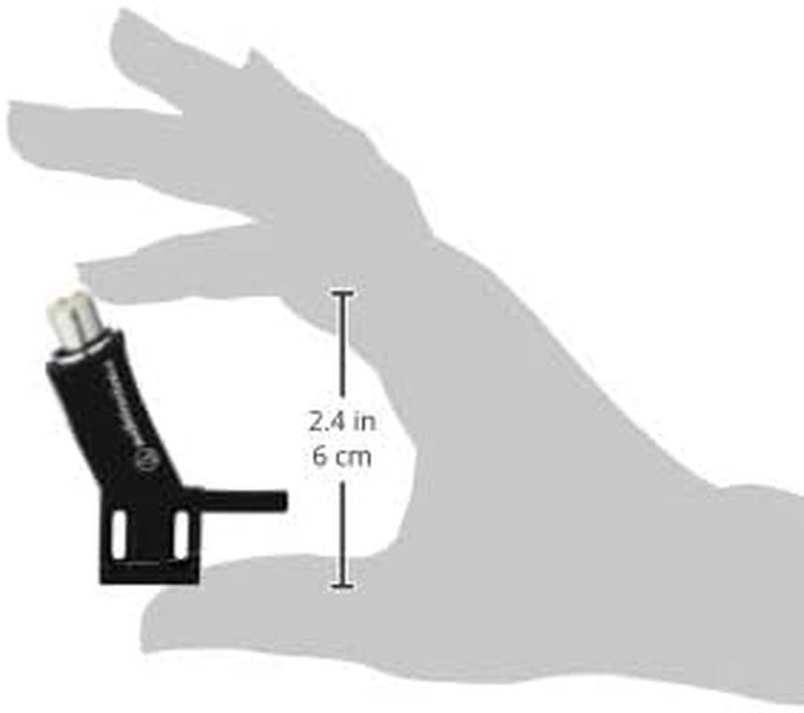 Audio Technica AT-HS4BK Universal Headshell with Finger Lift 1/2" Mount for 4-Pin Tonearms Aluminum Includes Mounting Screws (Angled for Strait Tonearms) (Black) image number 2