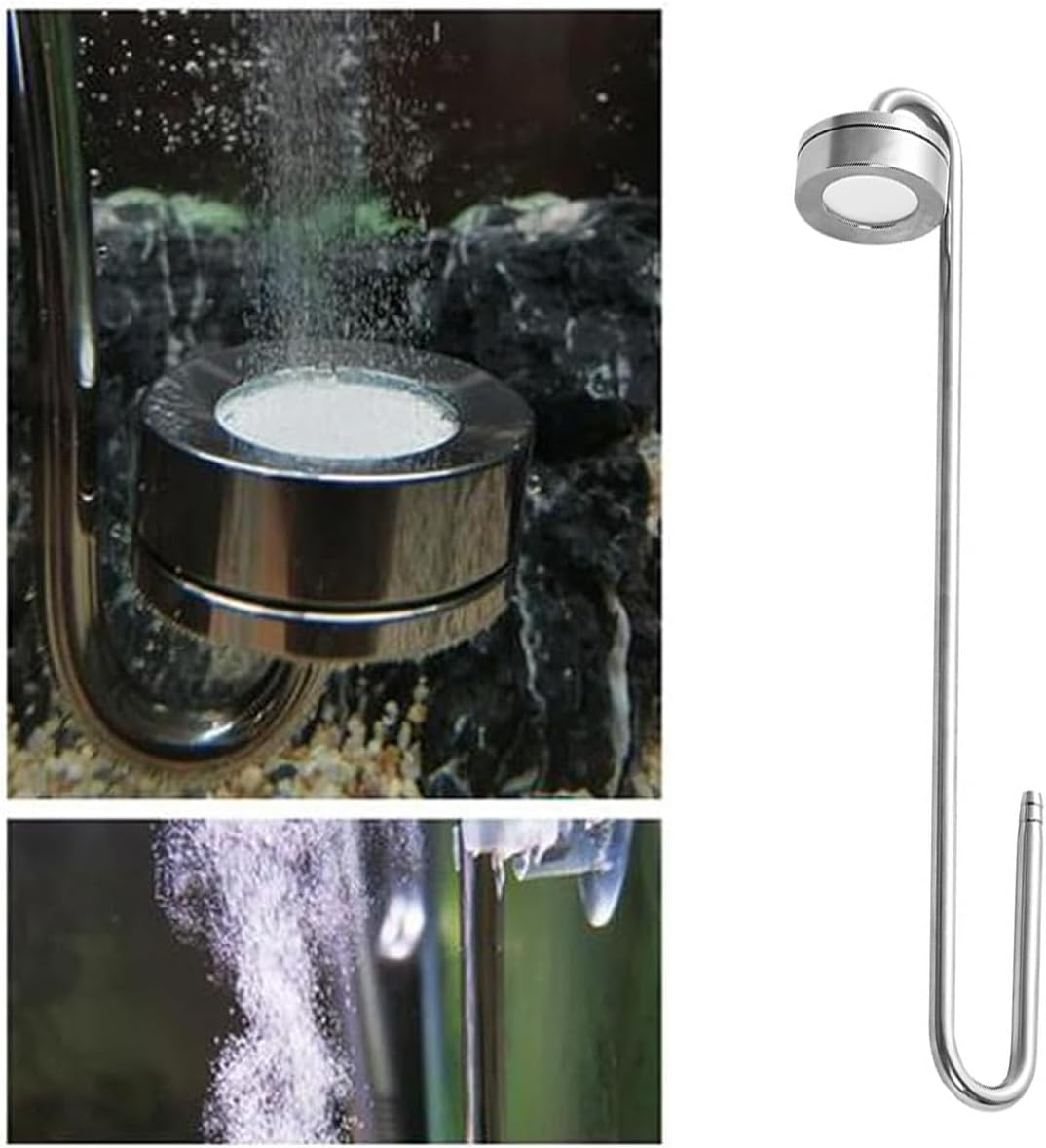 AIMALL Stainless Steel Aquarium CO2 Diffuser - Carbon Dioxide Atomizer for Aquatic Plant Growth image number 2