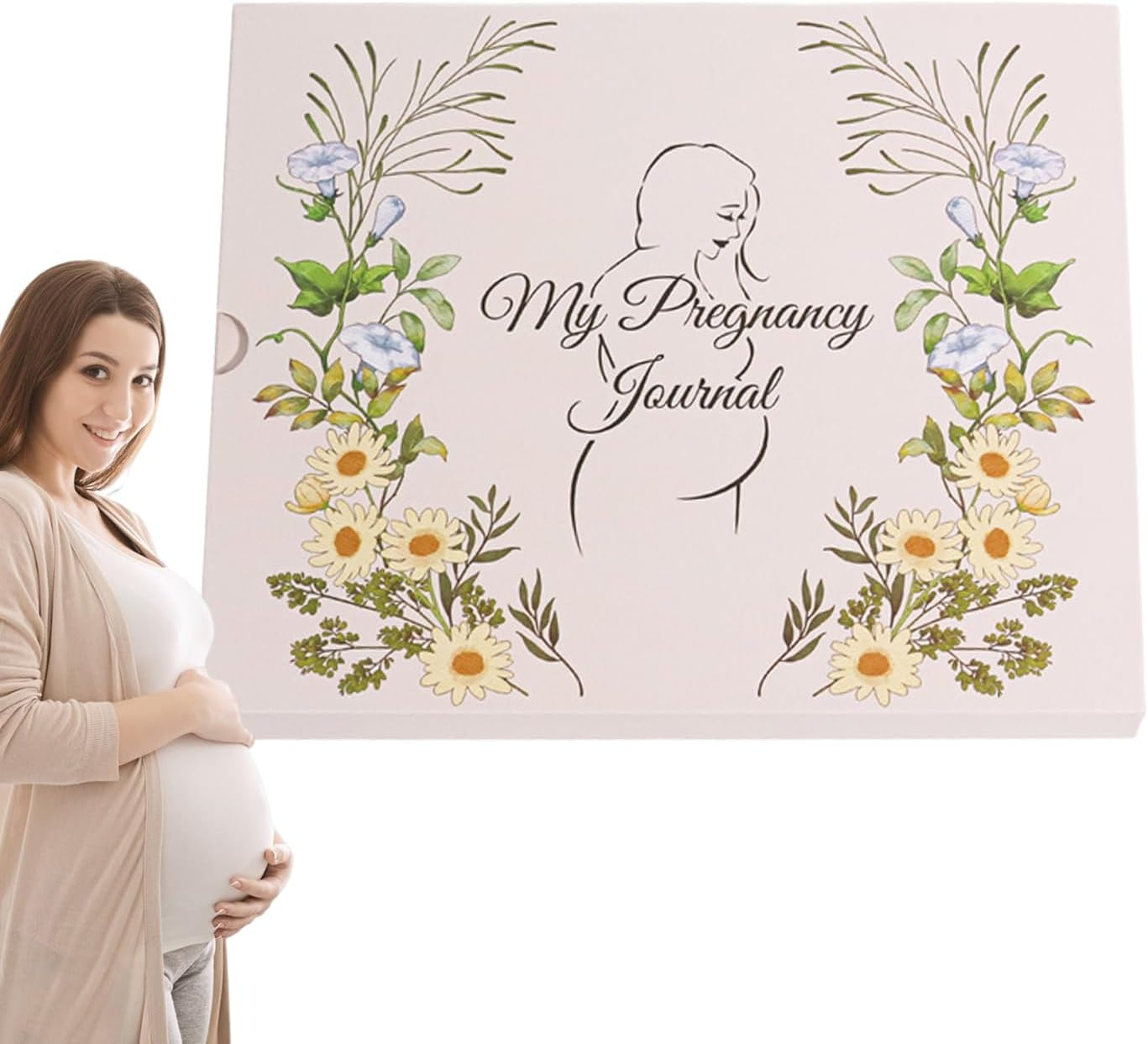 Pregnancy Diary Memory Album, Memory Book for Baby and Mum - Hardcover Diary Album to Remember Pregnancy and Birth image number 3