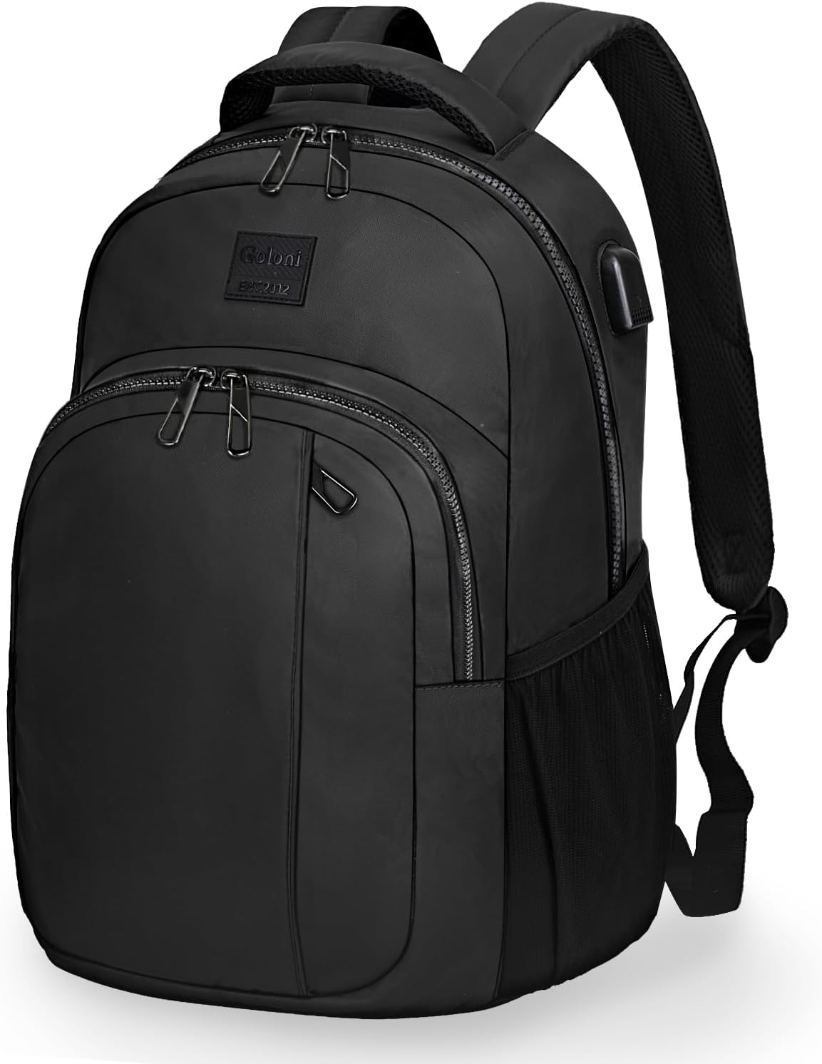 Goloni Lightweight Casual Laptop Backpack，Classic Carry-On Travel Bag，With USB Charging Port for Men and Women