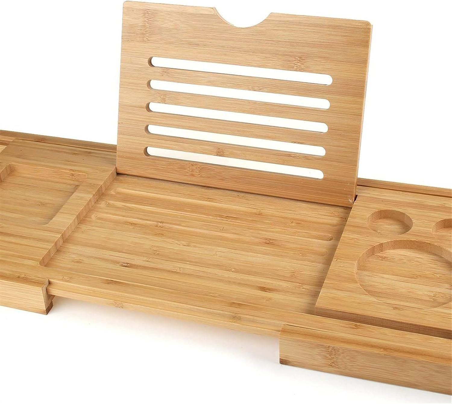 95 * 23 * 3Cm Yellow Bathroom Accessories Storage Shelf Rack Extendable MDF Bath Caddy Adjustable Home MDF Bath Tray