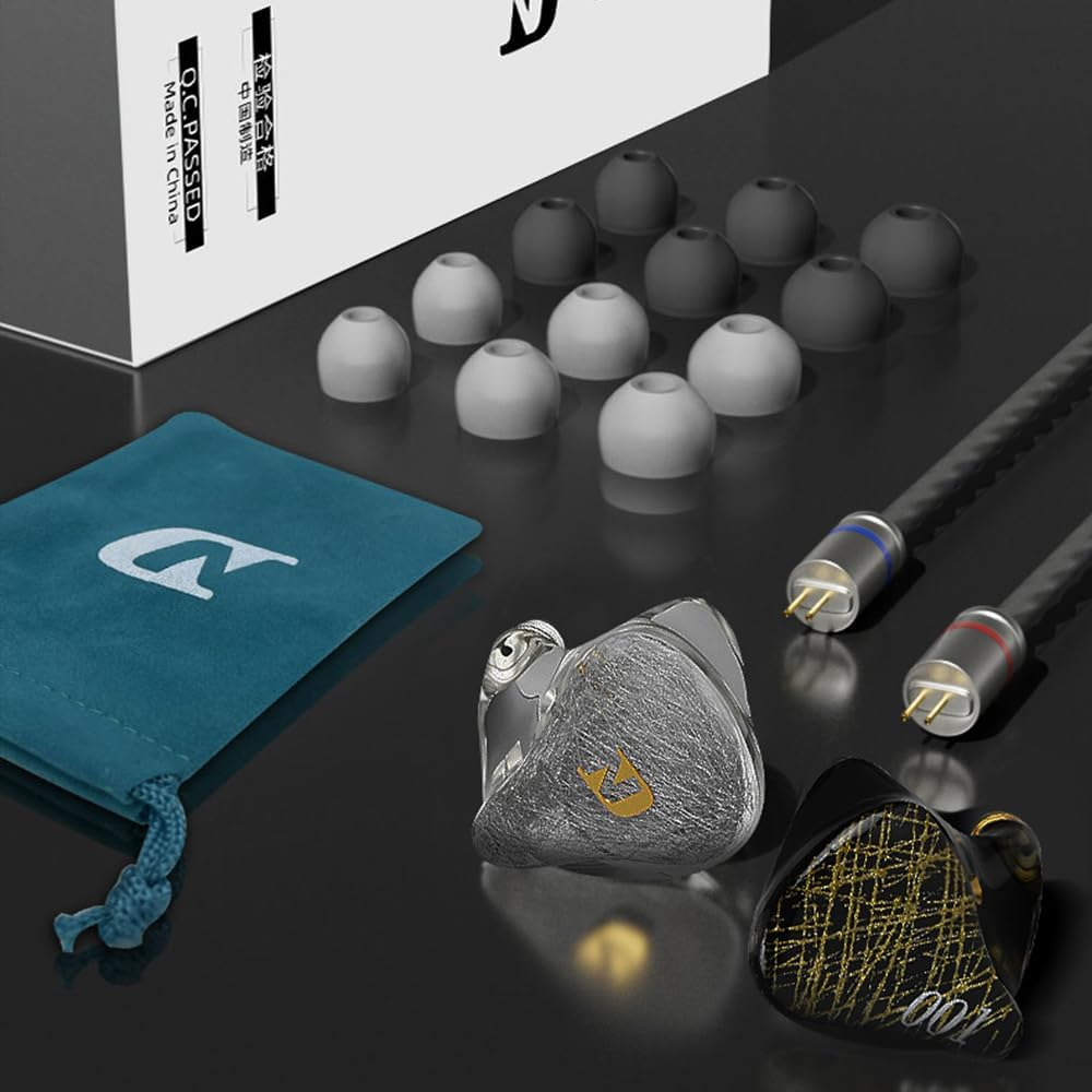 Hifi Kingdom ND-001 Hybrid (1DD+4BA) Wired In-Ear Monitor with Black Mic image number 2