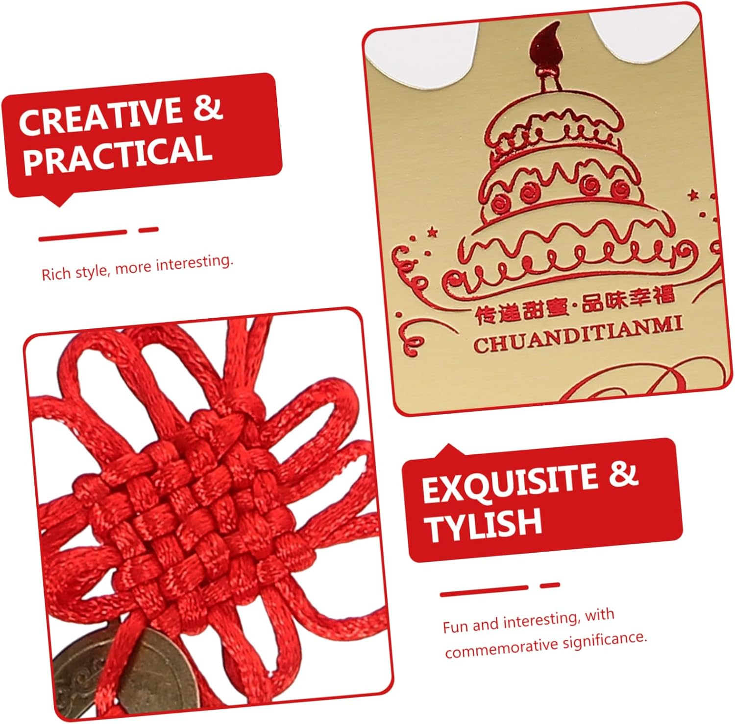 1 Set Chic Chinese Style Birthday Set Grabbing Playthings for Meaningful Celebrations for Home Decor image number 1