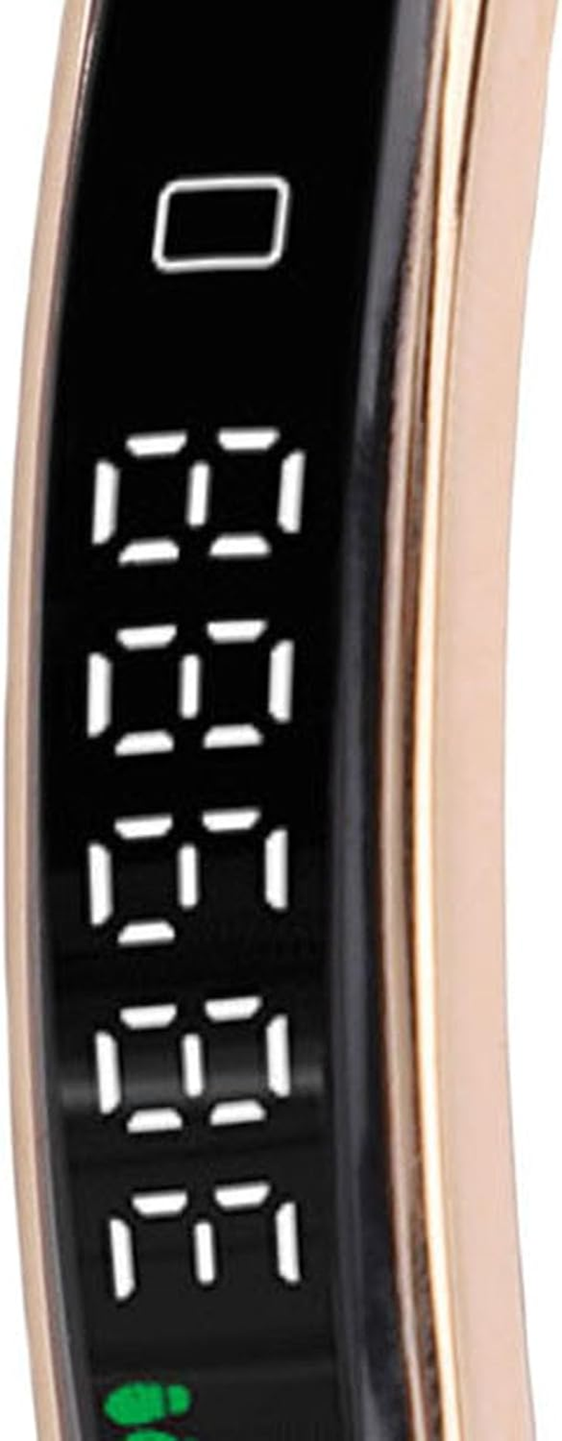 Smart Bracelet Fitness Tracker, Health Tracker Bracelet Water Proof for Women Men, Visualized Exercise Data, Multiple Sport Modes Step Counter (Gold) image number 3