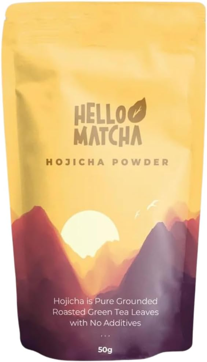Hello Matcha Premium Hojicha Tea Powder 50G - Roasted Green Tea, 100% Authentic Japanese - Perfect for Lattes, Baking & Desserts image number 4