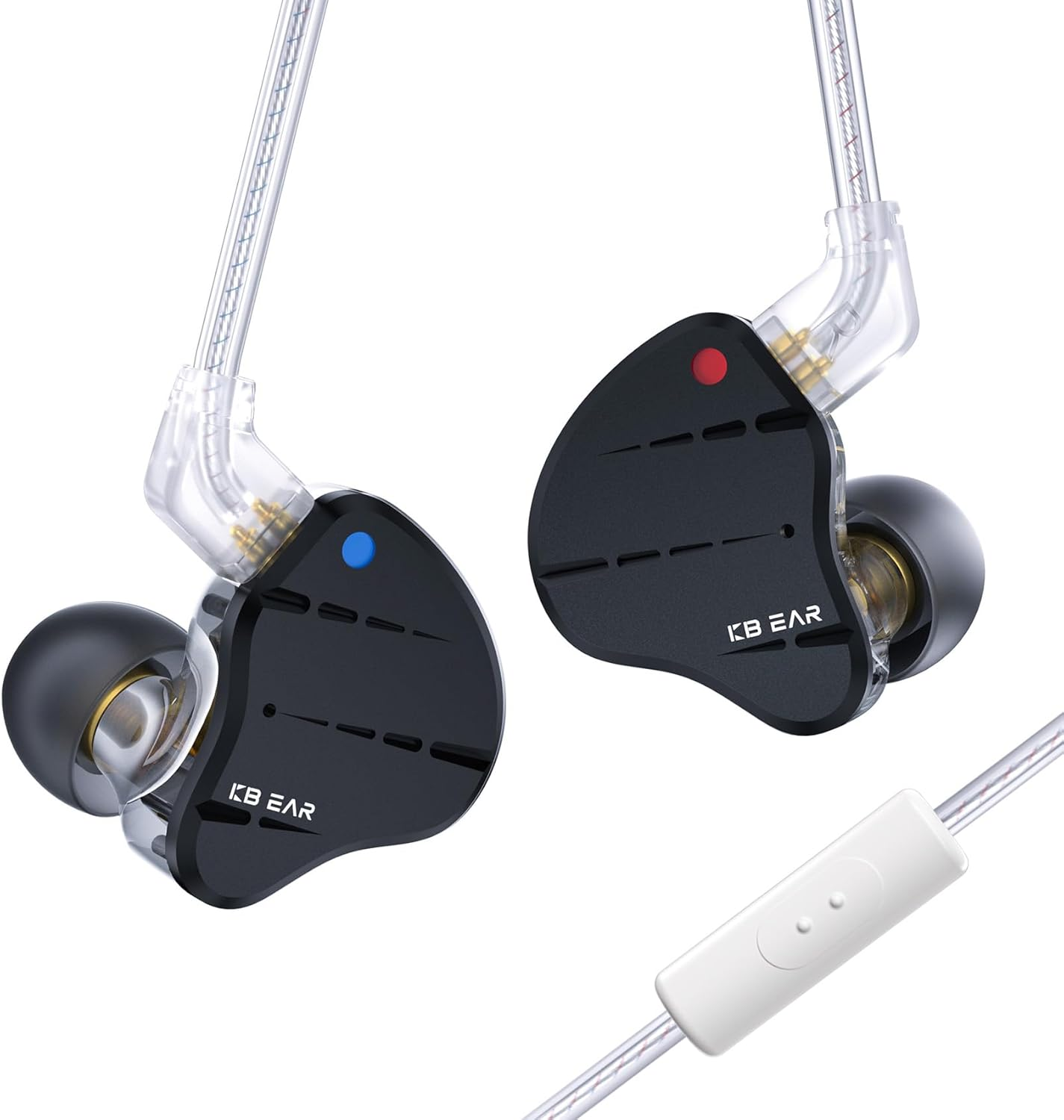 KINBOOFI CCZ CZ10 Iems with Microphone, 4BA + 1DD In-Ear Monitor, Hifi Earphones with 10Mm Dual Magnetic PET Driver, Gaming Headphones with Detachable 2 Pin Cable