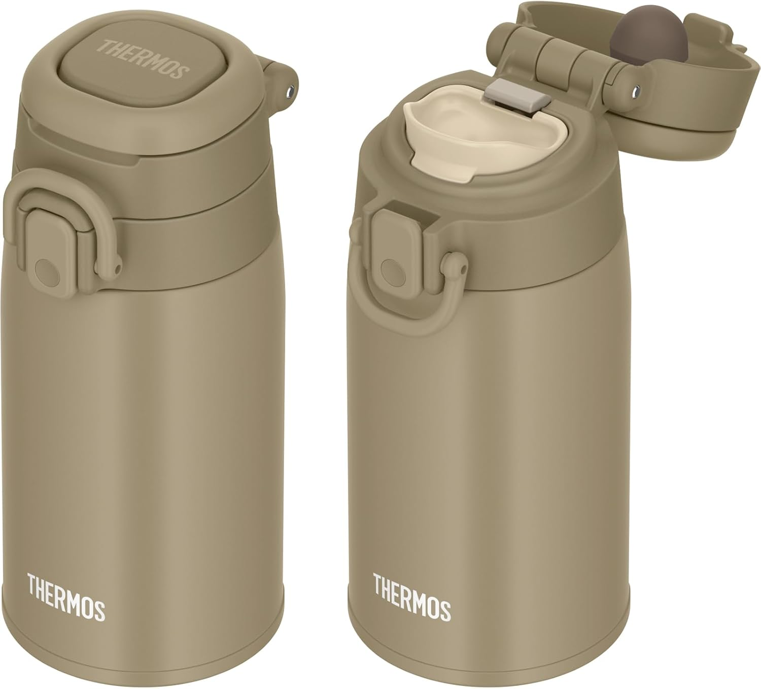 Thermos JOS-400 BE Vacuum Insulated Portable Mug with Carry Loop, 13.5 Fl Oz (400 Ml), Beige image number 6