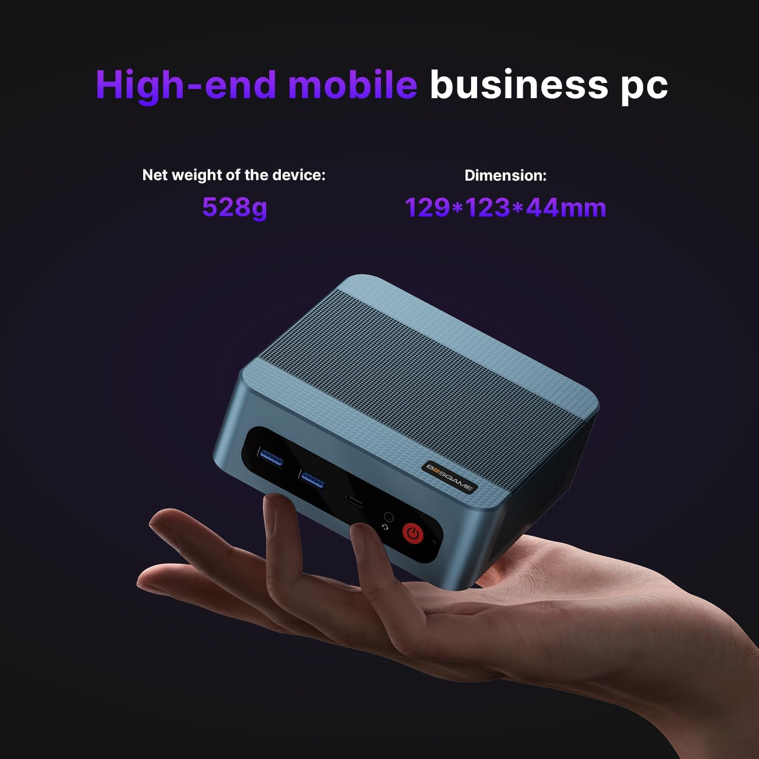 BOSGAME Mini PC NUC I7 Windows 11 Pro BOSGAME P2Plus Intel Core I7-12700H 32GB DDR5 4800 Mhz 512GB SSD | Dual 2.5G LAN | HDMI | DP | Thunderbolt 4 | Wi-Fi 6 | Bluetooth 5.2 | USB 3.2Gen2*4