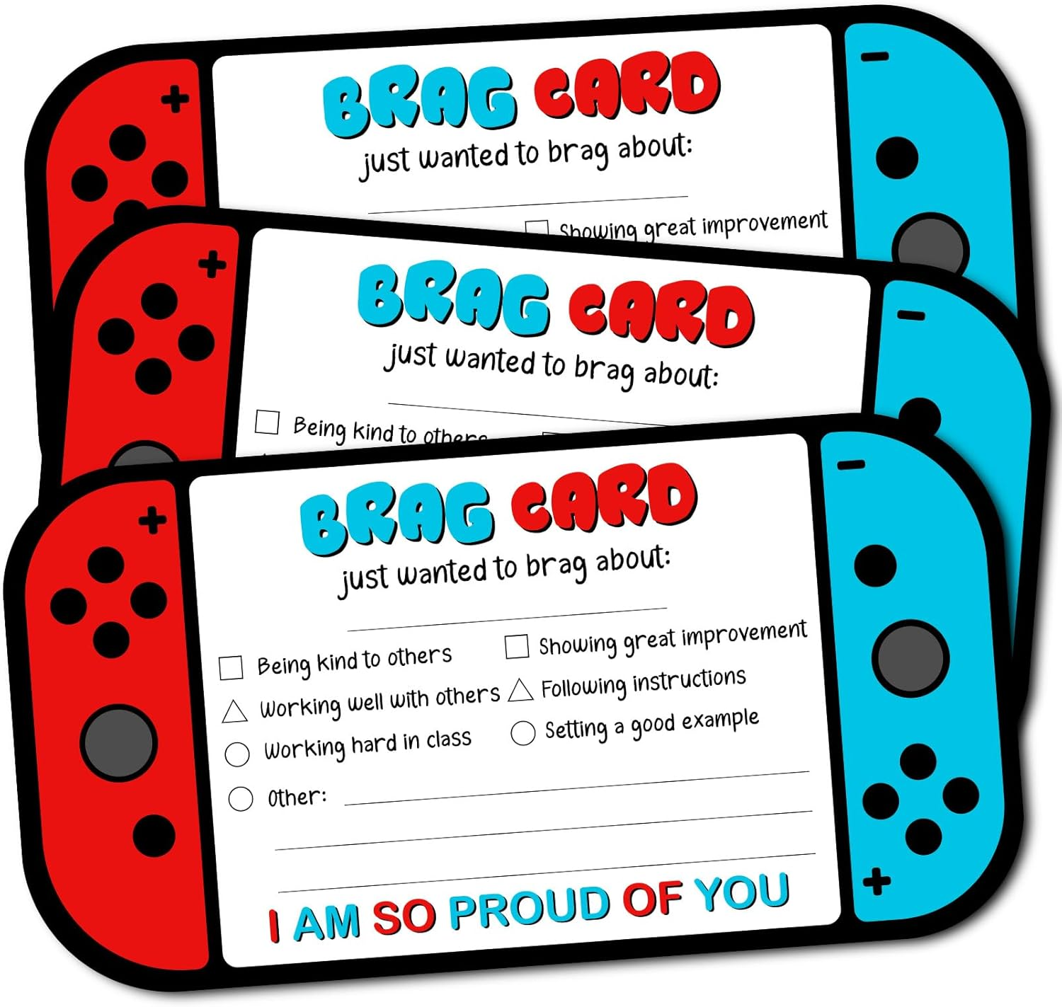 LOVEDMORE Boho Classroom Brag Cards for Teachers, Preschool, Elementary Classroom Incentives Cards for Students