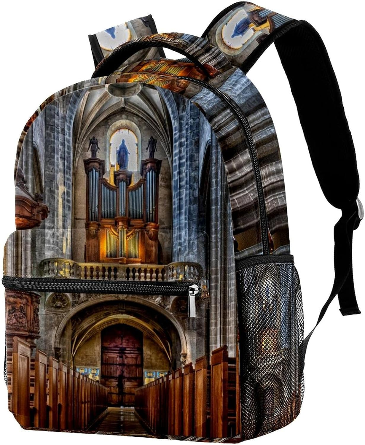Cathedral Backpack Students Shoulder Bags Travel Bag College School Tote Backpacks image number 4