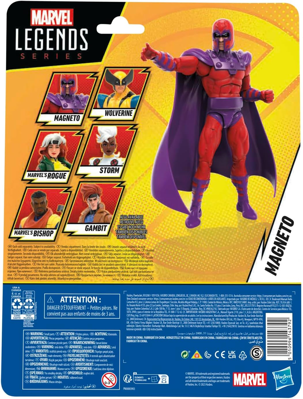 Marvel Hasbro Marvel Legends Series Magneto, X-Men &lsquo;97 Collectible 6 Inch Action Figures, Marvel Legends Action Figures