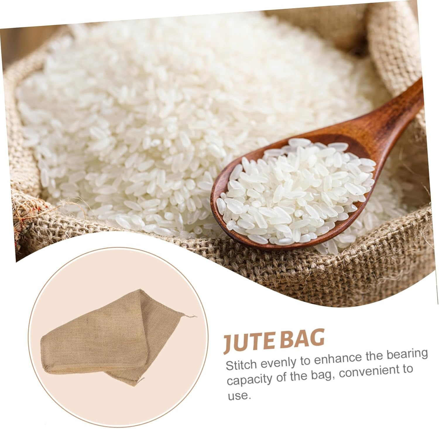 BESPORTBLE 3Pcs Large Capacity Burlap Bag Jute Sand Storage Pouches 40X60Cm Reusable Outdoor Food Storage for Flood Control and Road Sandpacking